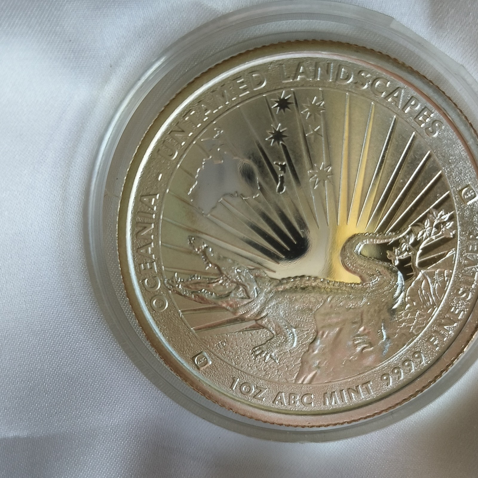 ABC Mint 2024 Tokelau Australia Landscapes $5 1 oz .9999 Silver Coin ABC Mint 2024 Tokelau Australia Landscapes $5 1 oz .9999 Silver Coin