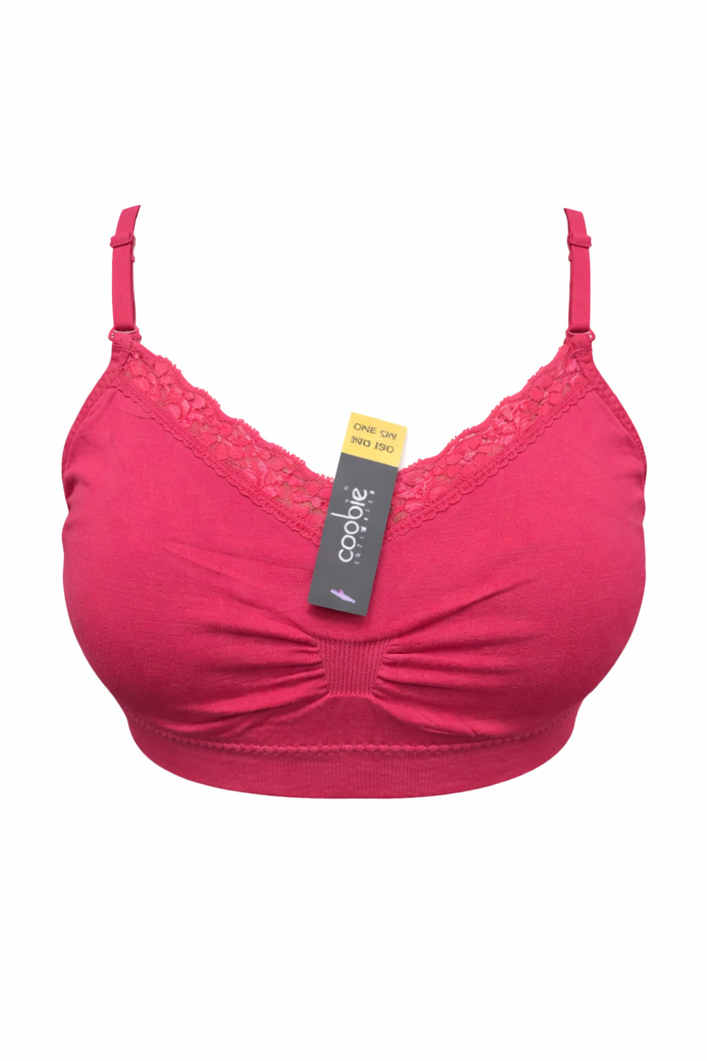 Seamless Wireless Coobie Lace V Neck Bralette Adjustable Straps One Size 
