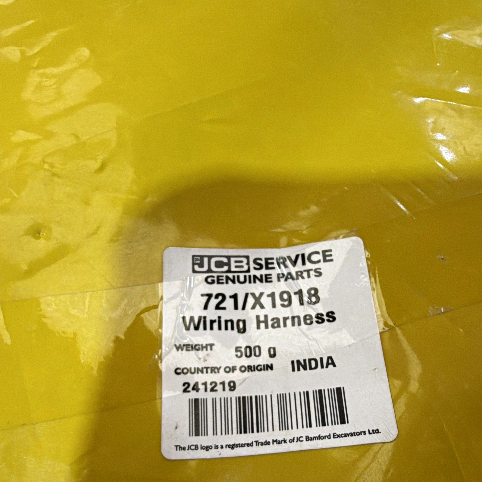 JCB Genuine Parts Wiring Harness 721/X1918 for JCB Backhoe Loader new JCB Genuine Parts Wiring Harness 721/X1918 for JCB Backhoe Loader new