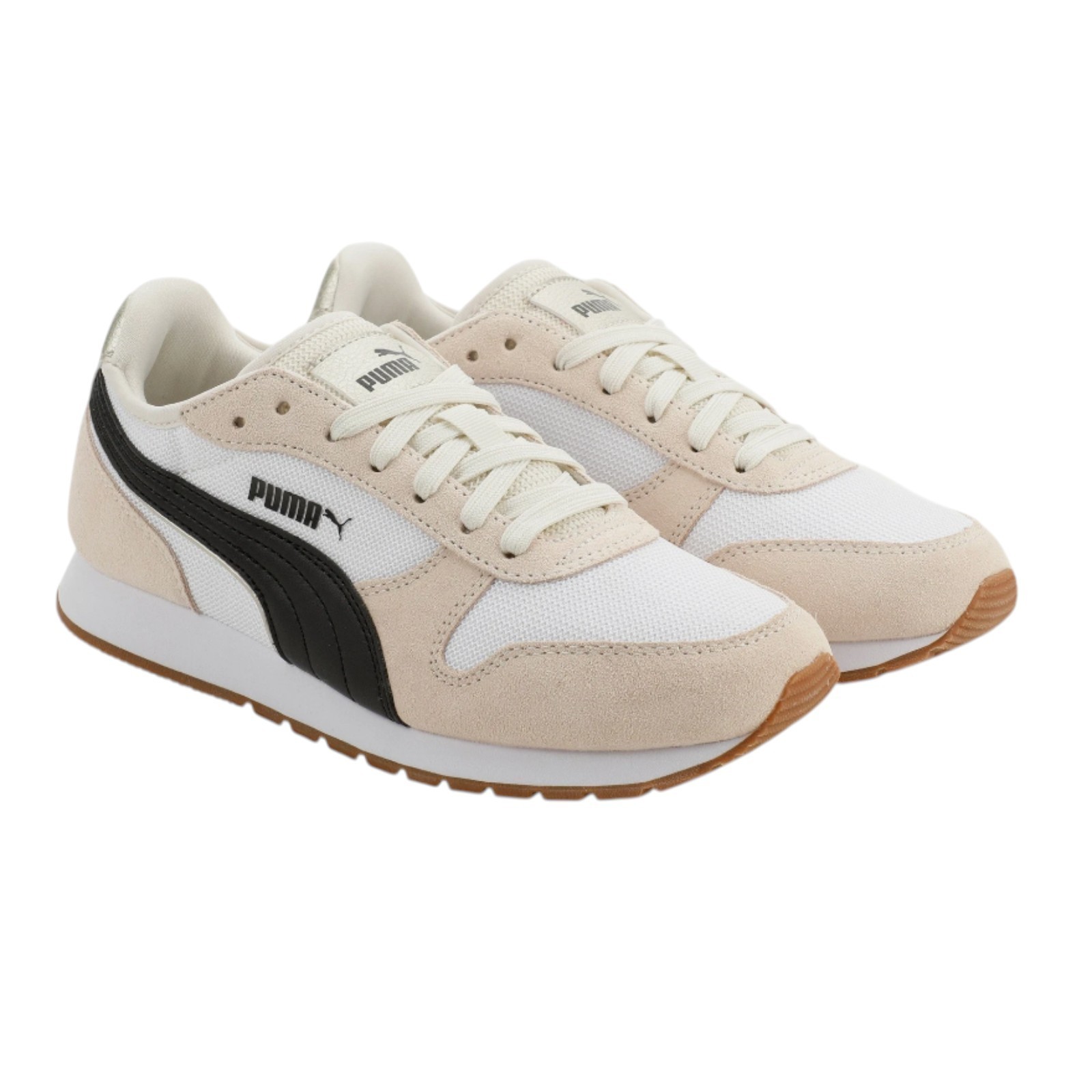 Puma Women's Jogger Sneaker Running Walking Athletic Shoes Lace Up Cream / Green Puma Women's Jogger Sneaker Running Walking Athletic Shoes Lace Up Cream / Green