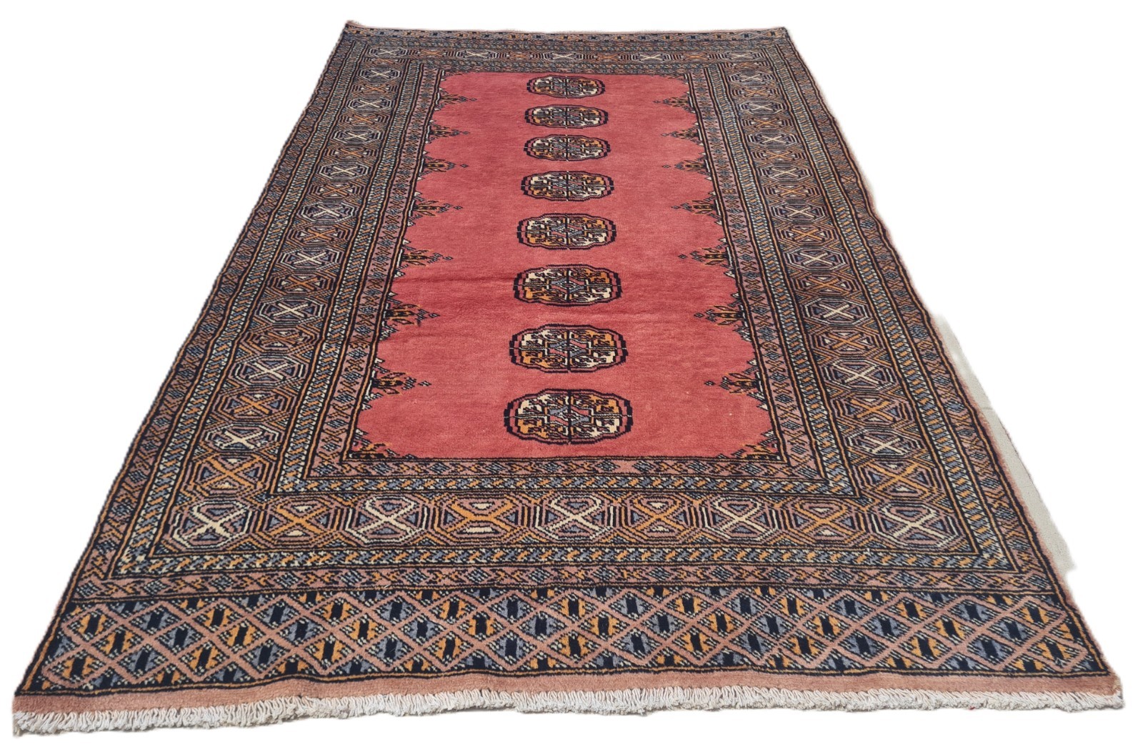 Amazing Hand Knotted Vintage Pakistani Bokhara jhaldar Wool Area Rug 5 x 3 Ft Amazing Hand Knotted Vintage Pakistani Bokhara jhaldar Wool Area Rug 5 x 3 Ft