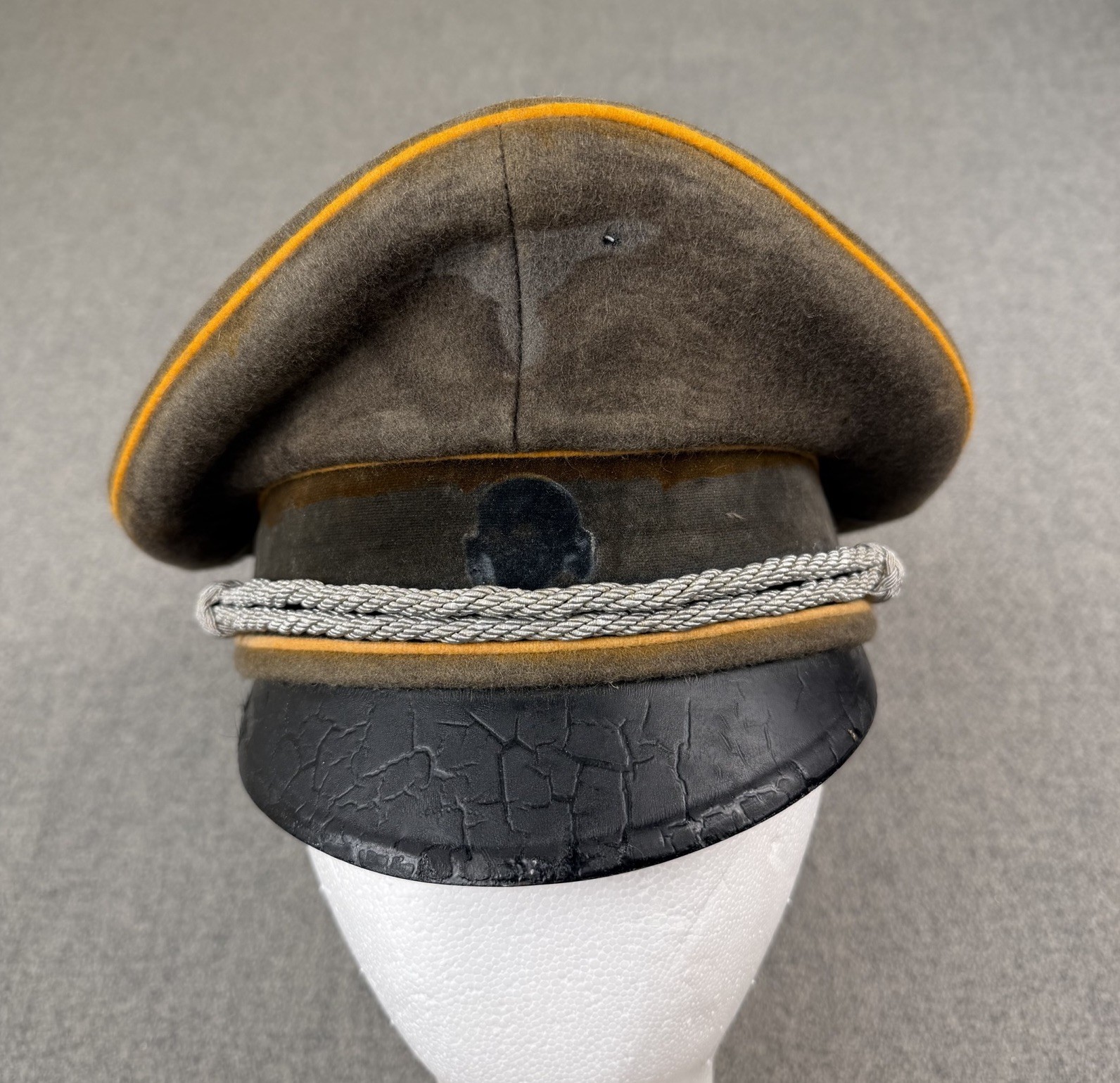 WW2 German Army HEER Field Marshal General Officers Crusher Visor Hat Cap WW2 German Army HEER Field Marshal General Officers Crusher Visor Hat Cap