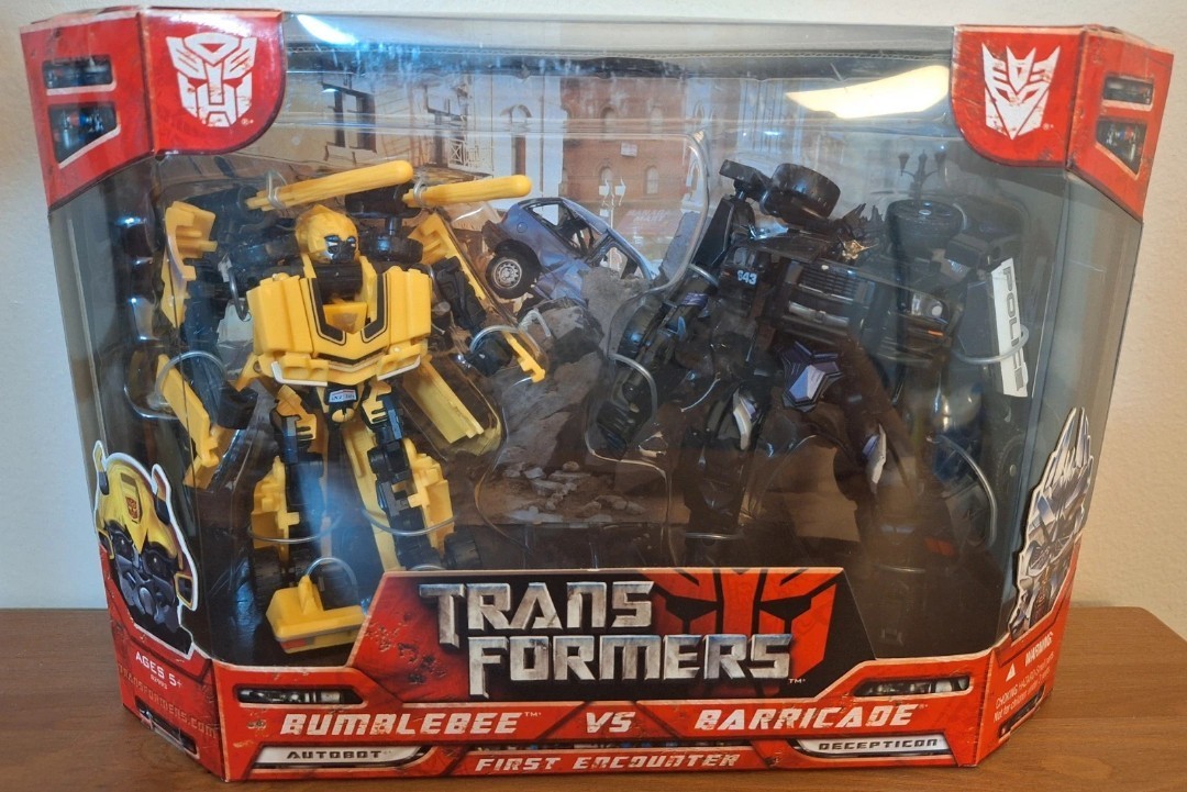 Transformers 2007 Movie First Encounter Bumblebee vs. Barricade Box Set - Sealed