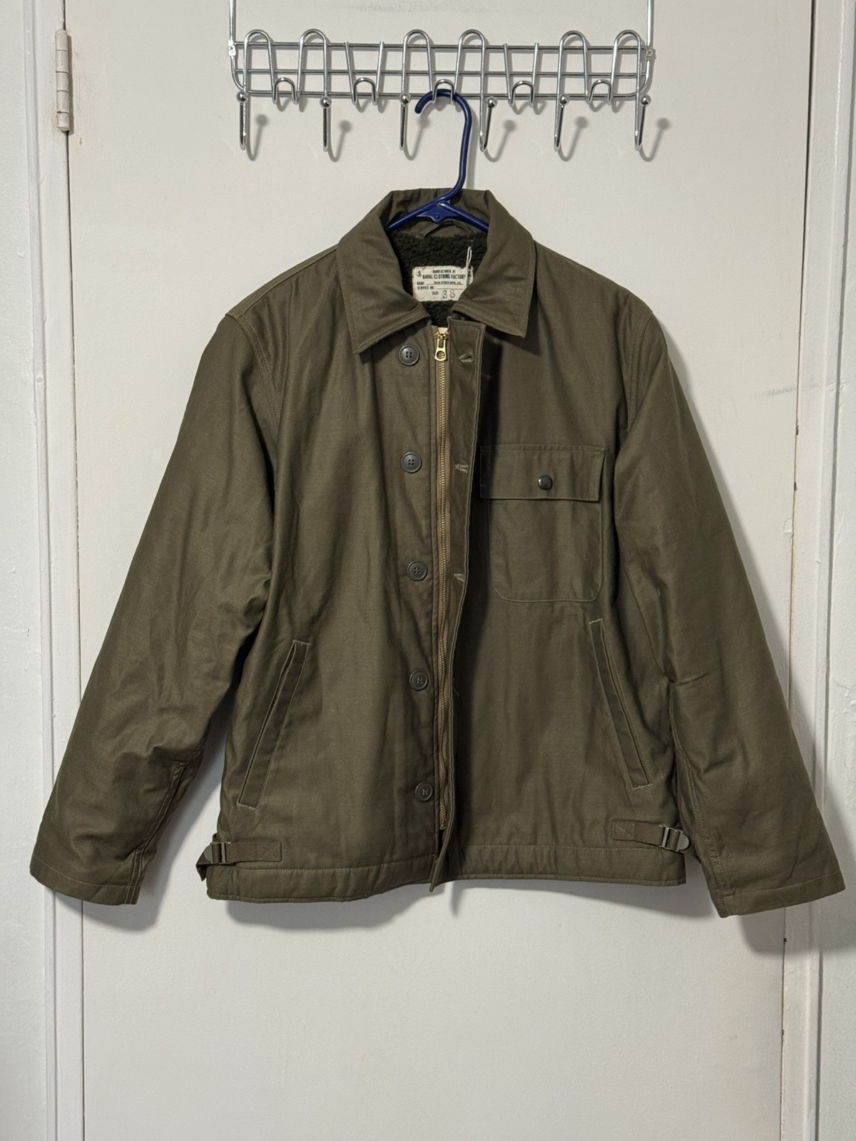 Bronson MFG Final Version USN A-2 Deck Jacket Size 38 (Polyester Lamb Wool) Bronson MFG Final Version USN A-2 Deck Jacket Size 38 (Polyester Lamb Wool)