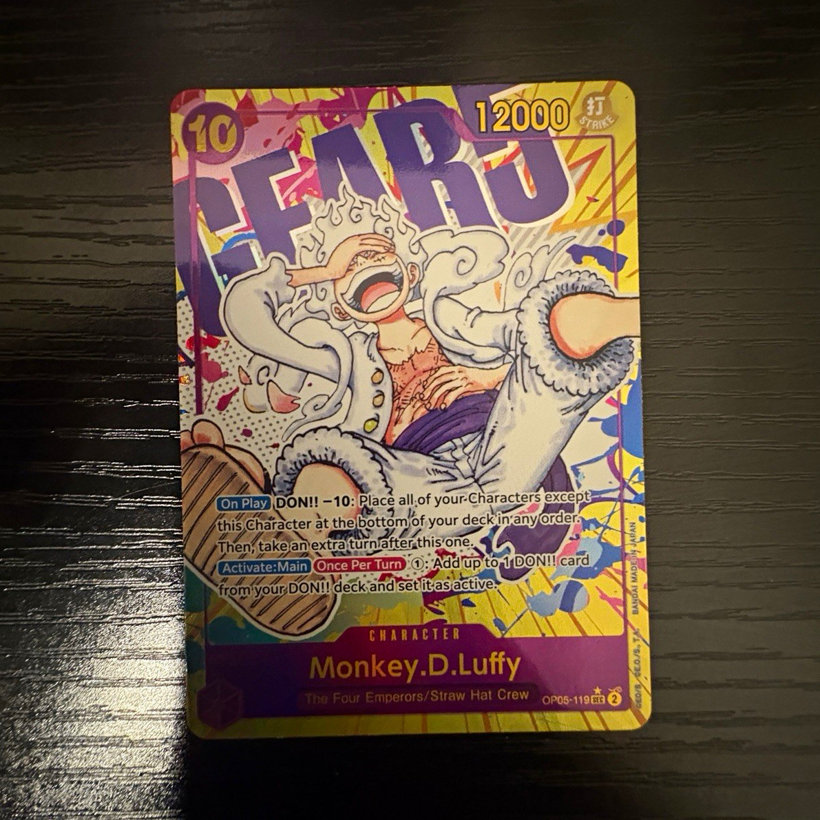 Monkey.D.Luffy OP05-119 Alternate Art Foil Secret Rare Awakening New Era English