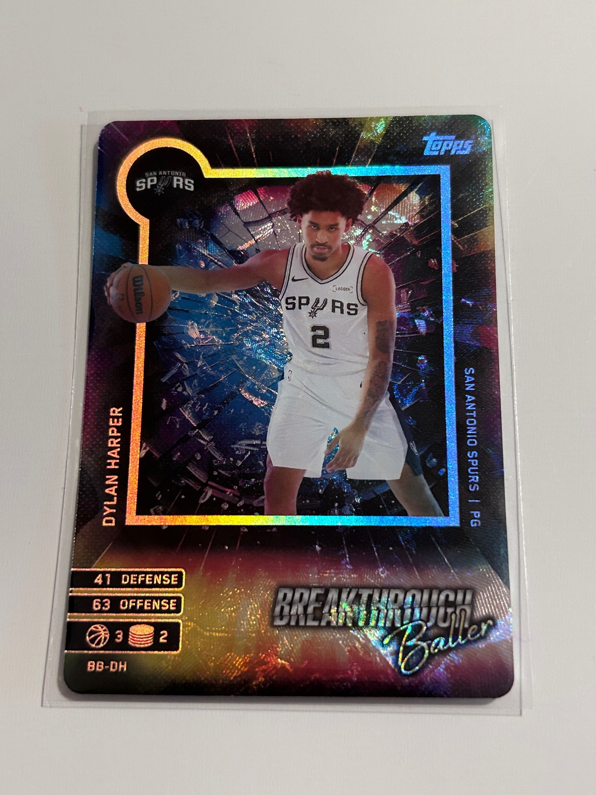 2025-26 Topps Match Attax #BB-DH Dylan Harper Breakthrough Baller RC RC Spurs 2025-26 Topps Match Attax #BB-DH Dylan Harper Breakthrough Baller RC RC Spurs