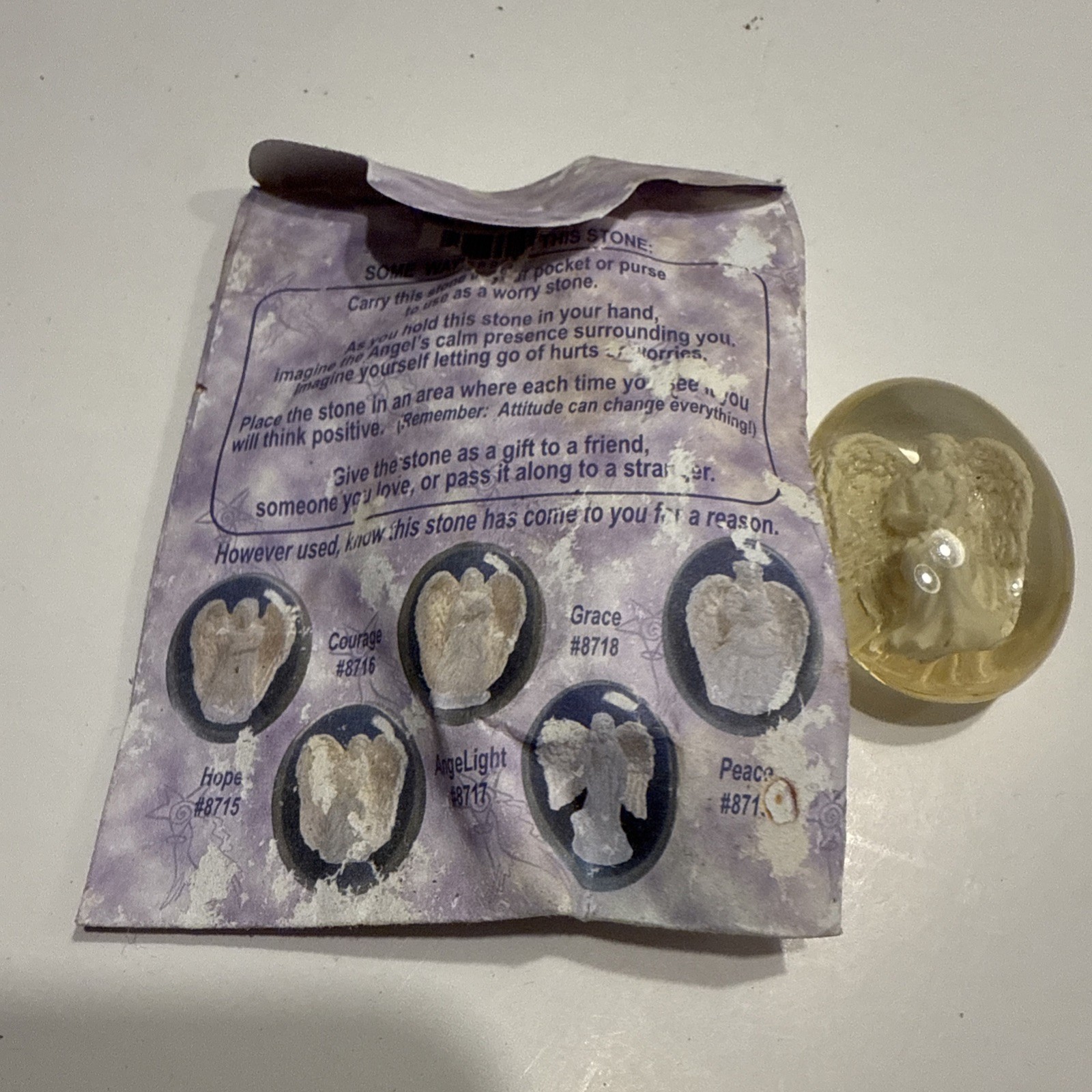 AngelStar 8708 Guardian Angel Worry Stone, 1-1/2-Inch Vintage Original AngelStar 8708 Guardian Angel Worry Stone, 1-1/2-Inch Vintage Original