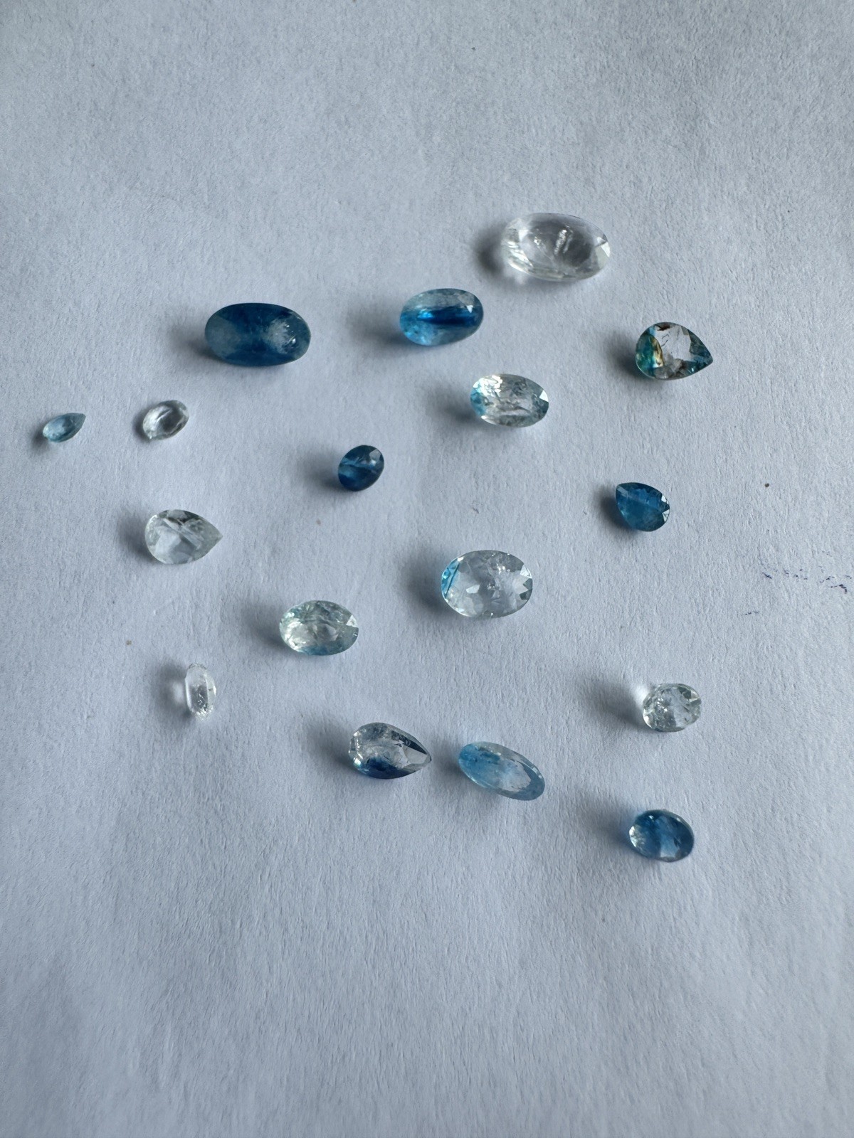 17 pc of EXTREMELY RARE BLUE EUCLAS Perfect For Collectors 17 pc of EXTREMELY RARE BLUE EUCLAS Perfect For Collectors