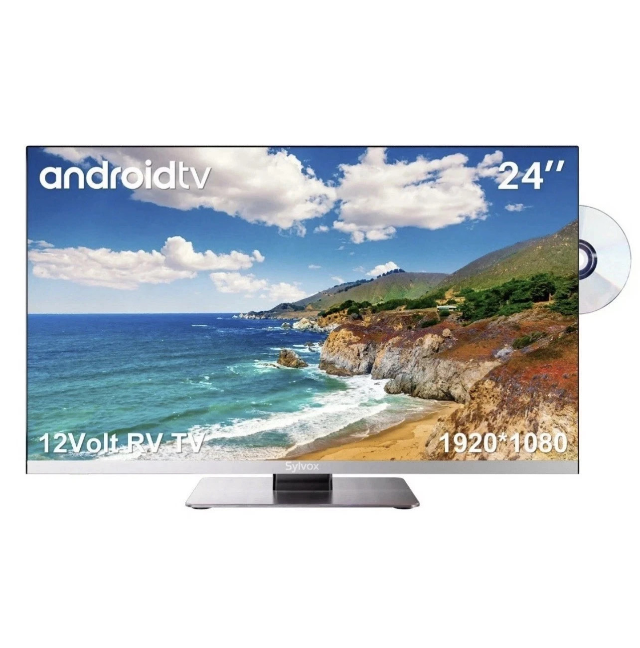 SYLVOX 12/24 Volt TV 24 inch RV TV 1080P Full HD Smart TV with APP Store Camper SYLVOX 12/24 Volt TV 24 inch RV TV 1080P Full HD Smart TV with APP Store Camper