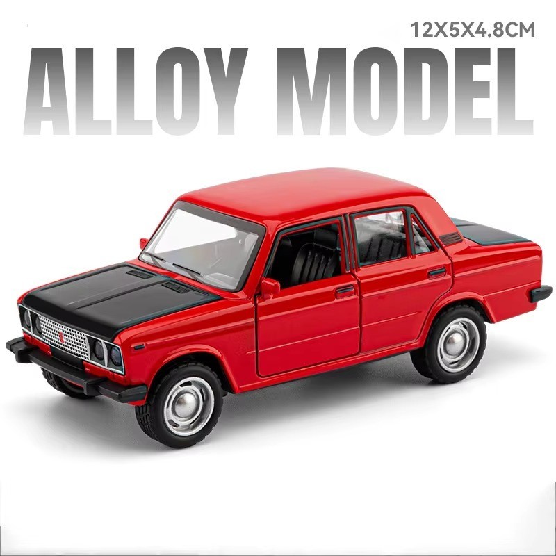1:36 LADA 2106 Diecast Model Car w/ Alloy Body Pull-Back Door Opened Toy Gift 1:36 LADA 2106 Diecast Model Car w/ Alloy Body Pull-Back Door Opened Toy Gift