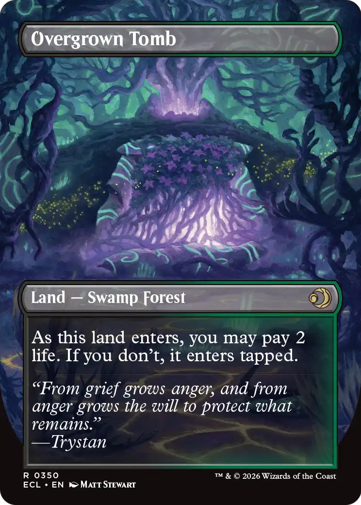 x1 Overgrown Tomb // Overgrown Tomb ECL MTG 350 BORDERLESS RARE M/NM 1x x1 Overgrown Tomb // Overgrown Tomb ECL MTG 350 BORDERLESS RARE M/NM 1x