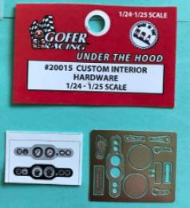 1/24-1/25 Photo-Etch Custom Interior Hardware w/Decal Panel