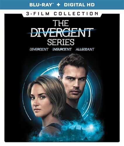 THE DIVERGENT SERIES 3 FILM COLLECTION New Blu-ray Divergent Insurgent Allegiant