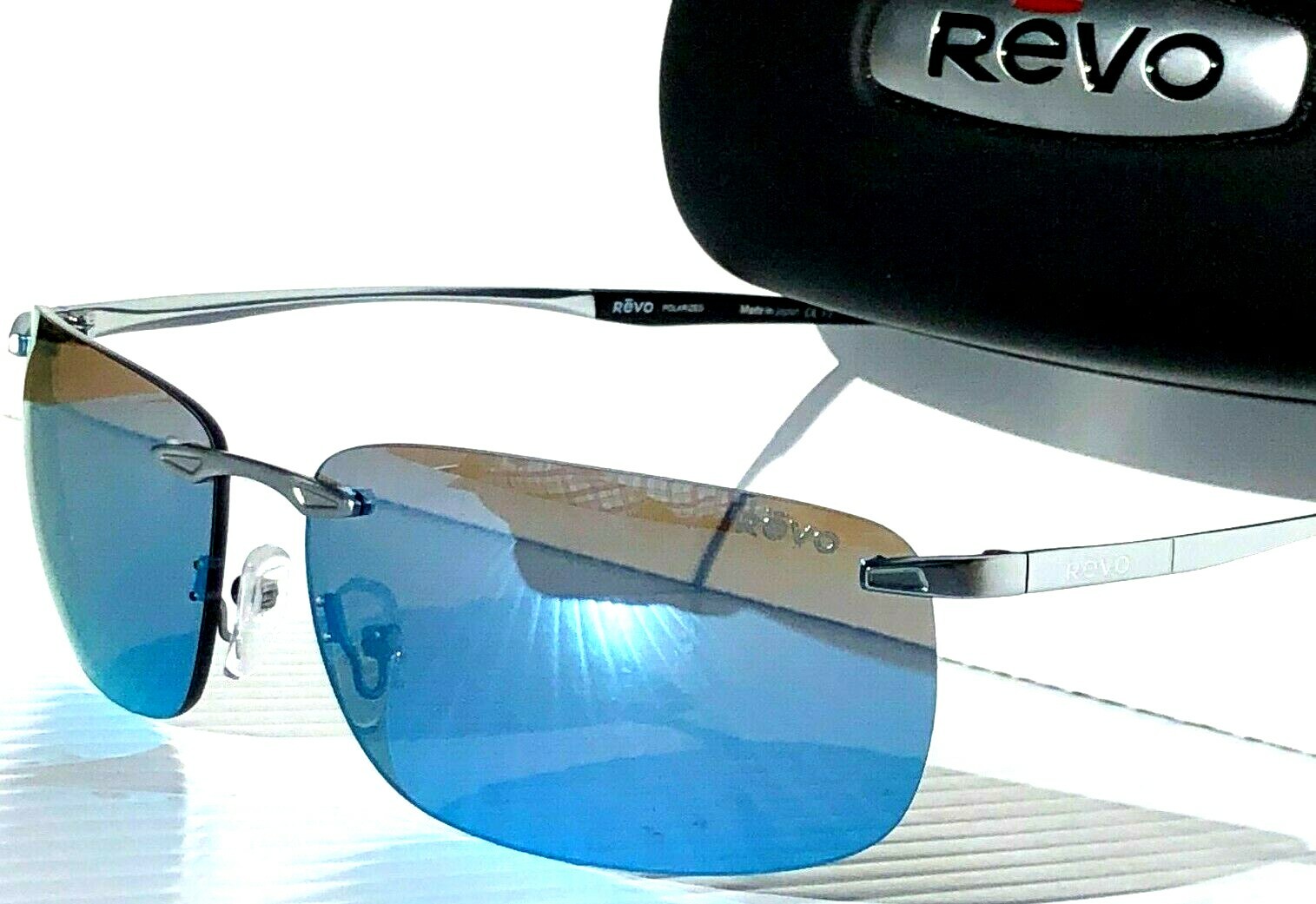 NEW* REVO DESCEND Z Metal Satin Chrome POLARIZED Blue Water Sunglass 1170 03 BL NEW* REVO DESCEND Z Metal Satin Chrome POLARIZED Blue Water Sunglass 1170 03 BL
