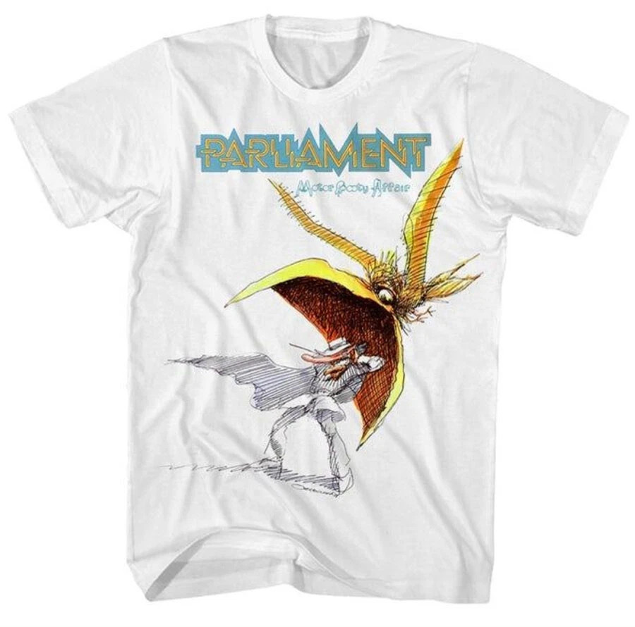 Parliament Funkadelic George Clinton Funk Soul White Graphic T-Shirt