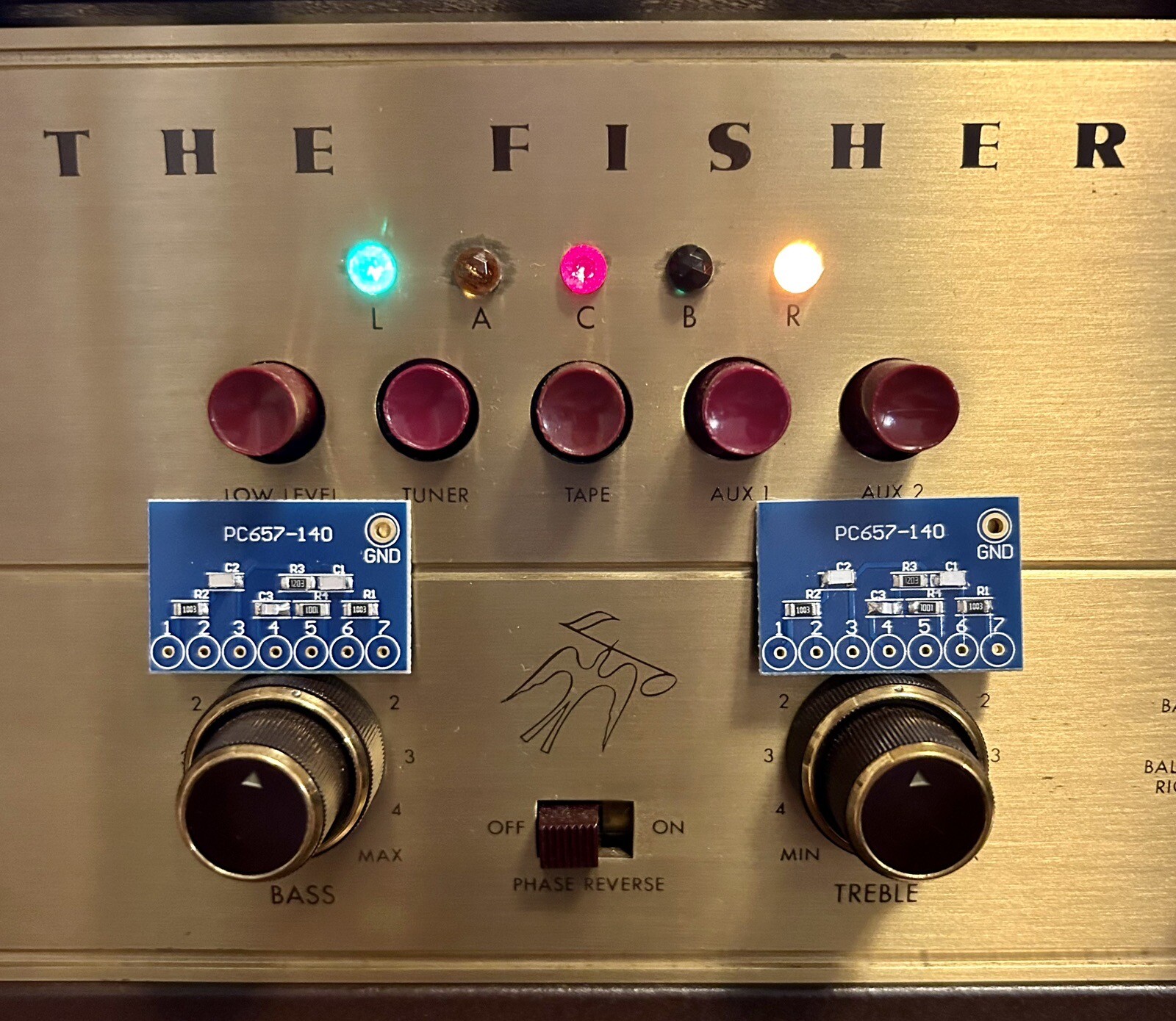The Fisher X-1000, X-202, X-202-B PEC PC657-140 PREMIUM tone control upgrade