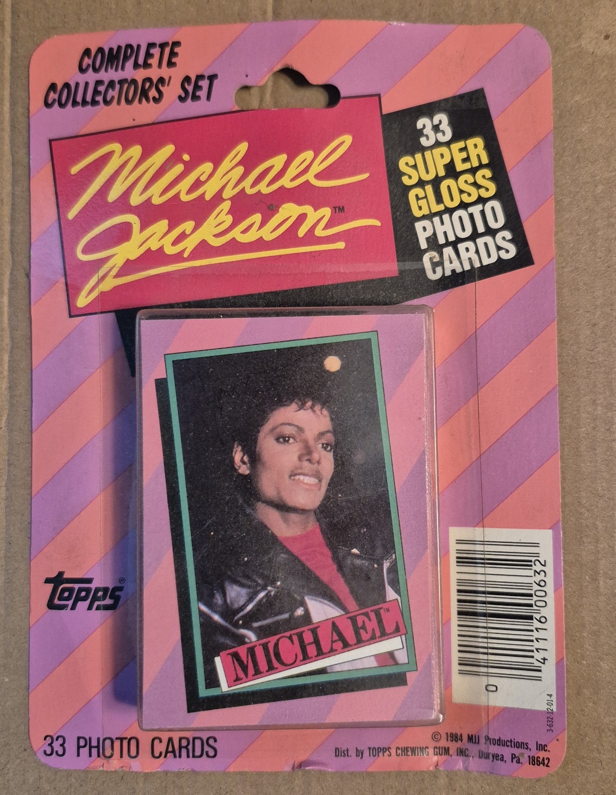 Vintage 1984 Topps Michael Jackson Sticker Set Sealed Rare LAST ONE Vintage 1984 Topps Michael Jackson Sticker Set Sealed Rare LAST ONE