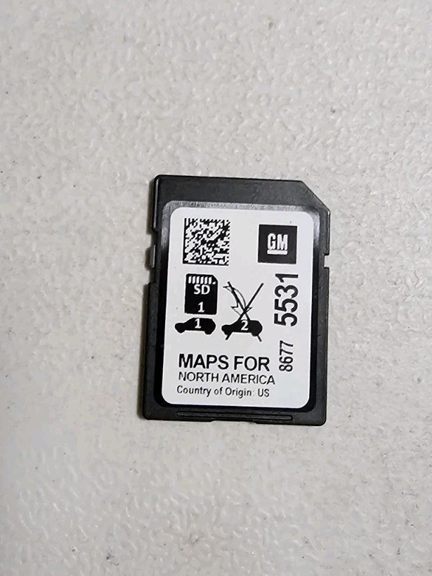 CHEVROLET GMC CADILLAC NAVIGATION SD CARD 8677 5531 FACTORY GM OEM