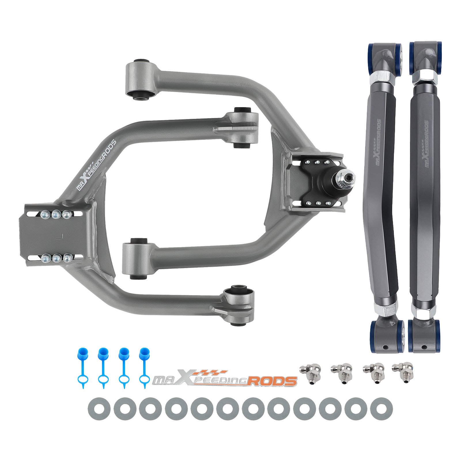Rear + Front Upper Adjustable Camber Control Arm Kit For Dodge Charger 2006-2023