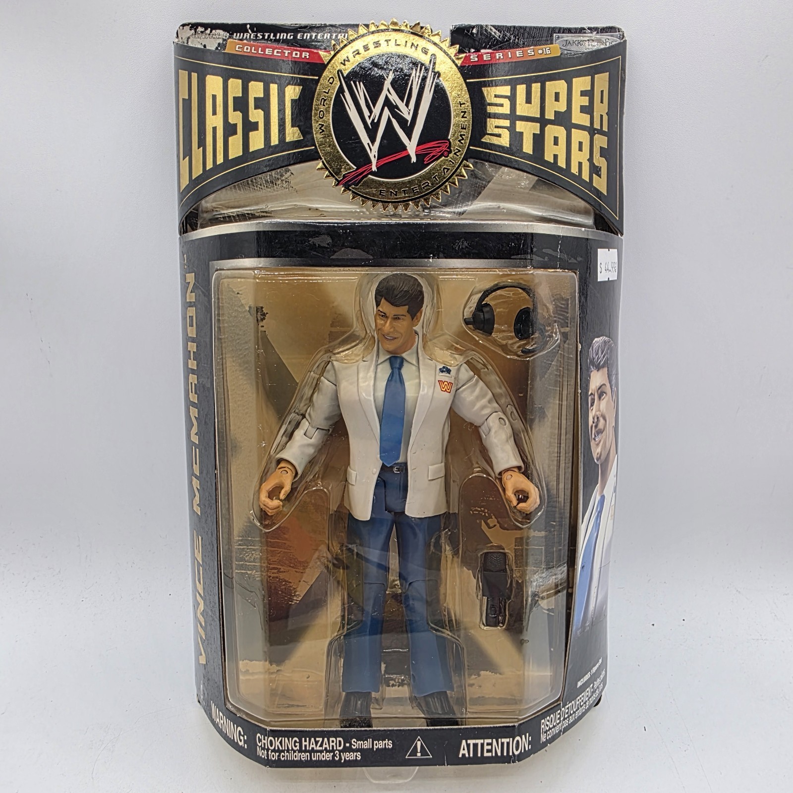 WWE JAKKS Classic Superstars Vince McMahon Series 16 Wrestling Figure New A17 WWE JAKKS Classic Superstars Vince McMahon Series 16 Wrestling Figure New A17