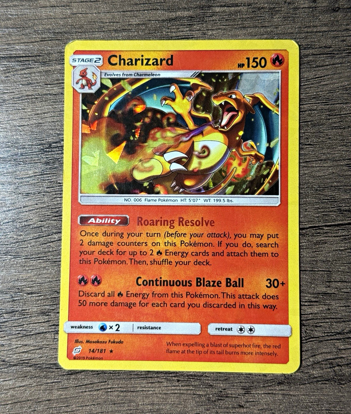 Charizard 14/181 Holo Rare Costco Exclusive English Team Up 2019 HP 150 Charizard 14/181 Holo Rare Costco Exclusive English Team Up 2019 HP 150