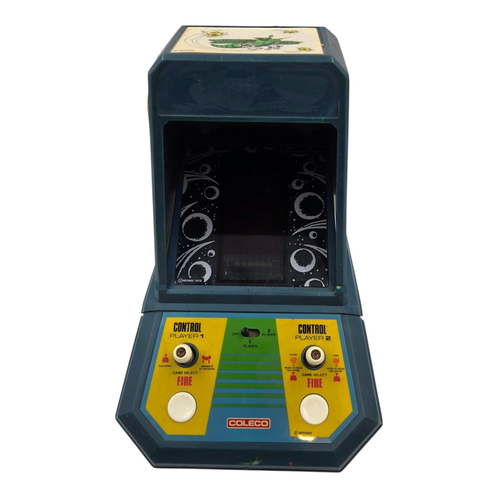 Vintage 1981 Coleco Galaxian Tabletop Arcade Game Model 2380 VFD Retro Gaming