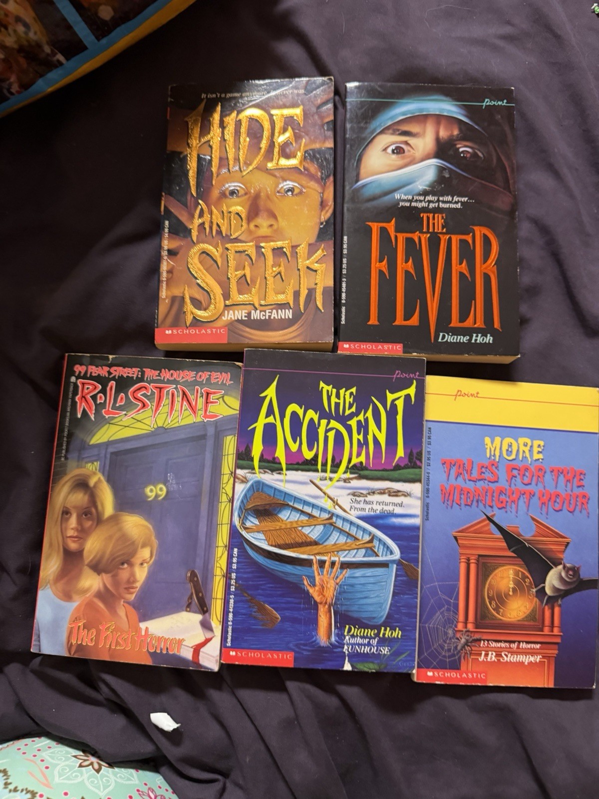 Lot Of 5 young adult horror novels The Fever, Hide And Seek, The First Horror Lot Of 5 young adult horror novels The Fever, Hide And Seek, The First Horror