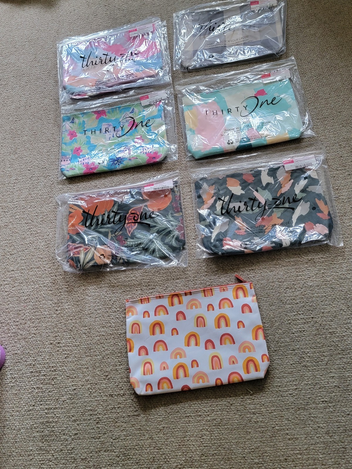 Thirty One Zipper Pouch Bundle - Lot of 8