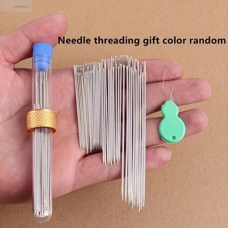 40pcs/set Large Eye Hand Sewing Needles Premium Stainless Steel Needle For Craft 40pcs/set Large Eye Hand Sewing Needles Premium Stainless Steel Needle For Craft