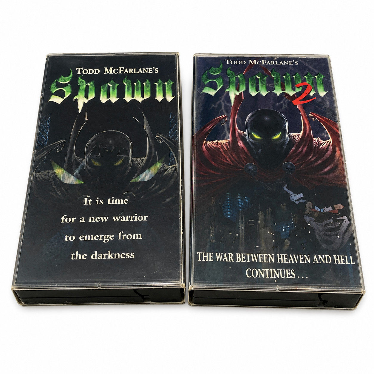 VTG - SPAWN 1 & 2 VHS Lot Of 2 - Lenticular Covers - Good Condition