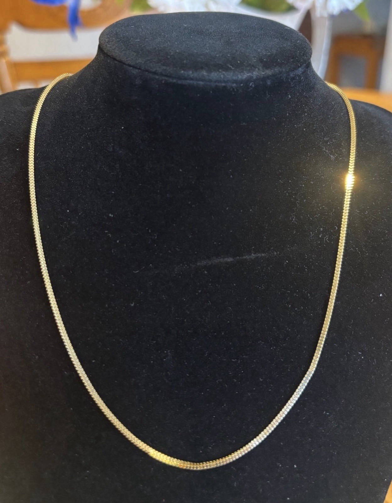 18k gold square chain 18k gold square chain