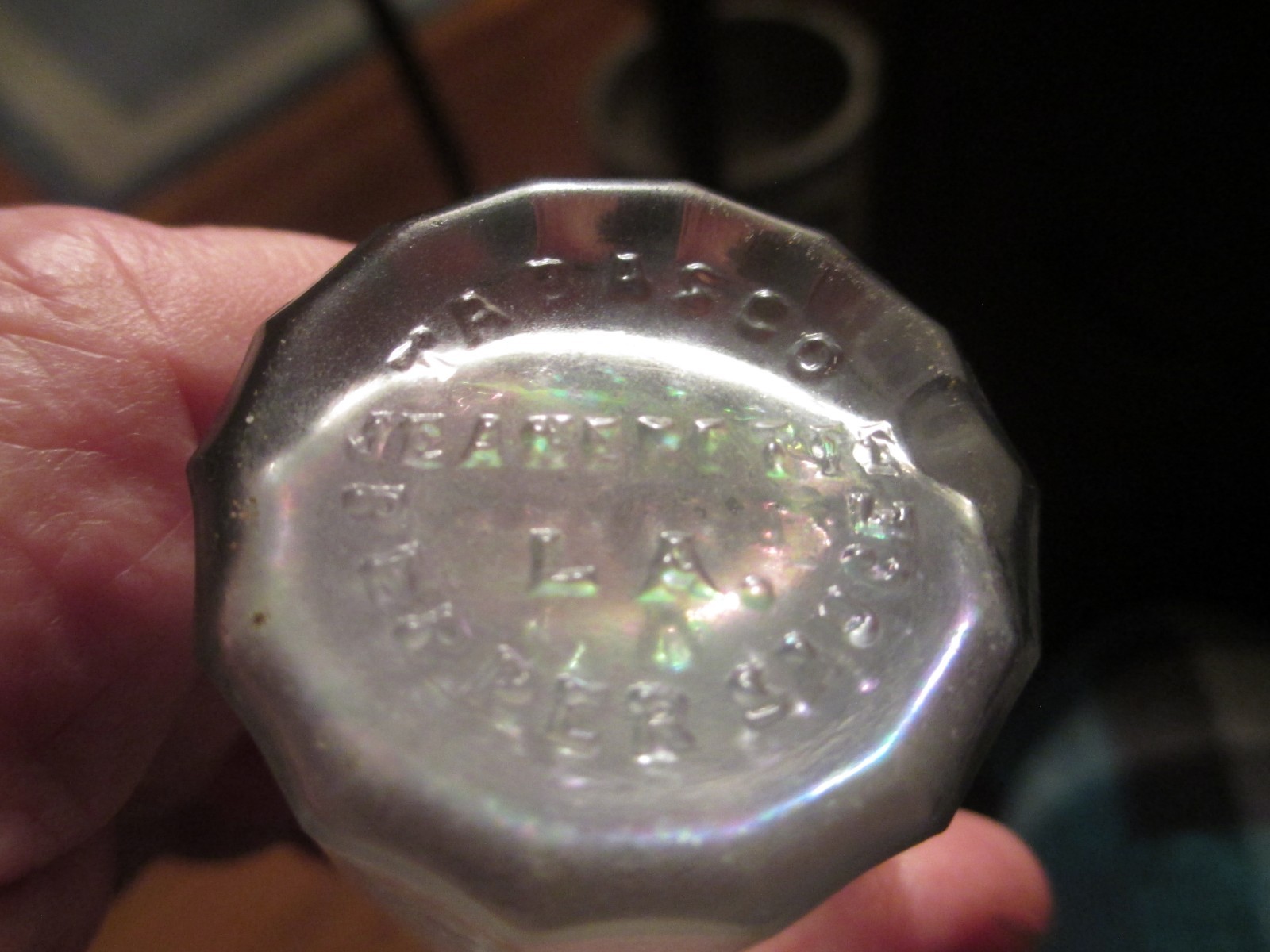 Rare Tabasco Pepper Sauce bottle 1890-1910 JEANERETTE LA blown TABASCO PEPPER Rare Tabasco Pepper Sauce bottle 1890-1910 JEANERETTE LA blown TABASCO PEPPER