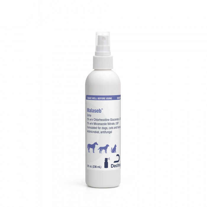 Dechra Malaseb Spray, 8 oz For Support of Healthy Skin in Dogs, Cats