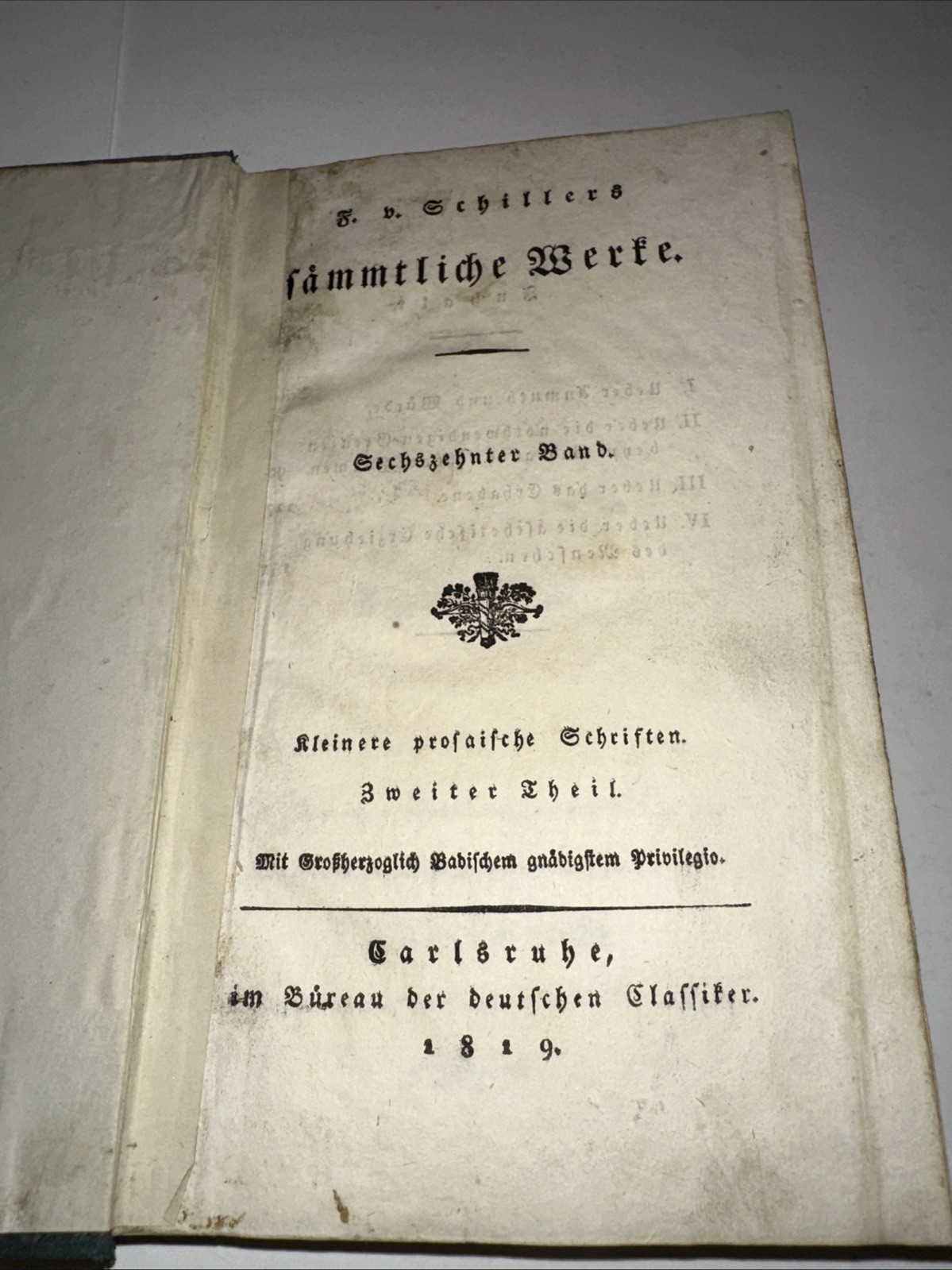 Friedrich Schiller\'s Complete Works: Prose Writings in German 1819