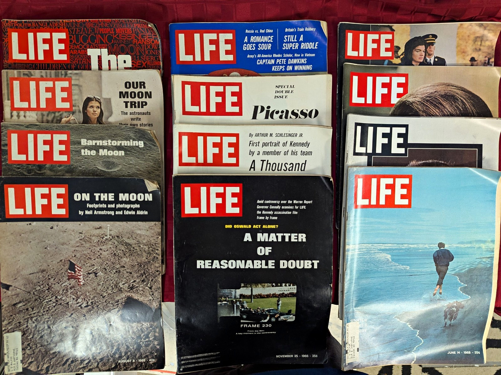 LIFE Magazine Vintage 1963-1964-1969 JFK Jr Assassination, Apollo 11 Moon, More