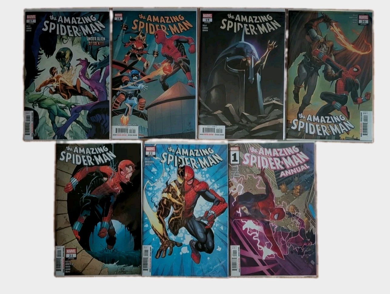 🔑AMAZING SPIDER-MAN (2025) #17-22 + ANNUAL NM-/VF+ COMPLETE SET MARVEL COMICS 