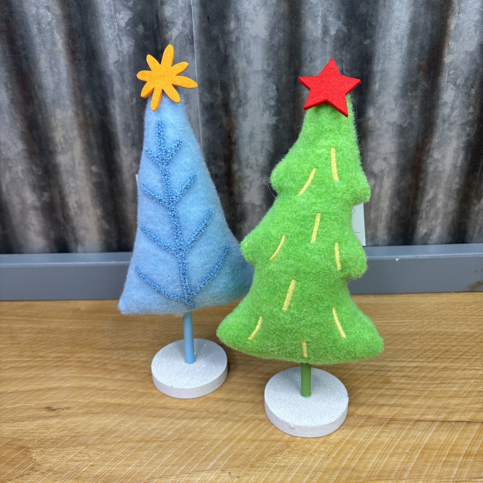 2 Wondershop Target Felt Christmas Trees Green & Blue Decor NWT 10.5” 2024 2 Wondershop Target Felt Christmas Trees Green & Blue Decor NWT 10.5” 2024