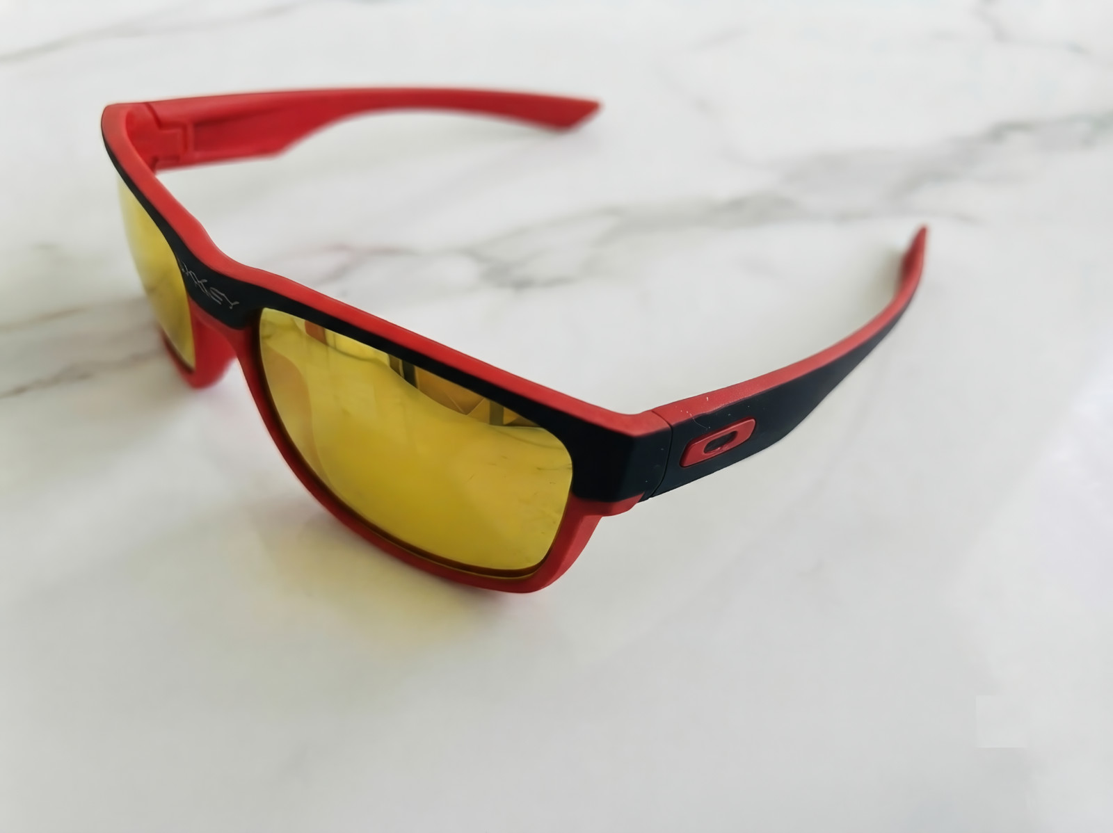 Oakley TwoFace Red Black Yellow Sunglasses Oakley TwoFace Red Black Yellow Sunglasses