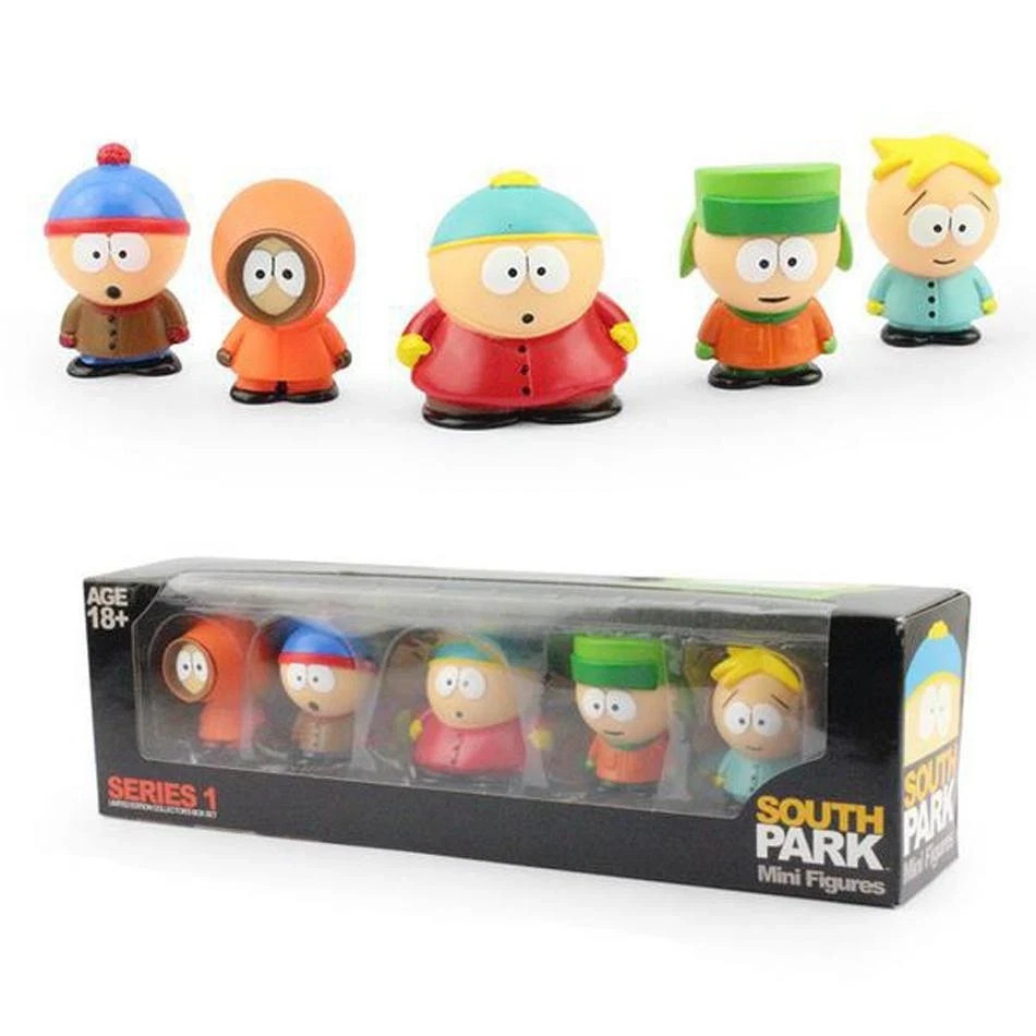 6cm 5pcs Set Southern Park Action Figure Toy Stan Eric Creative Austral Park Dol 6cm 5pcs Set Southern Park Action Figure Toy Stan Eric Creative Austral Park Dol