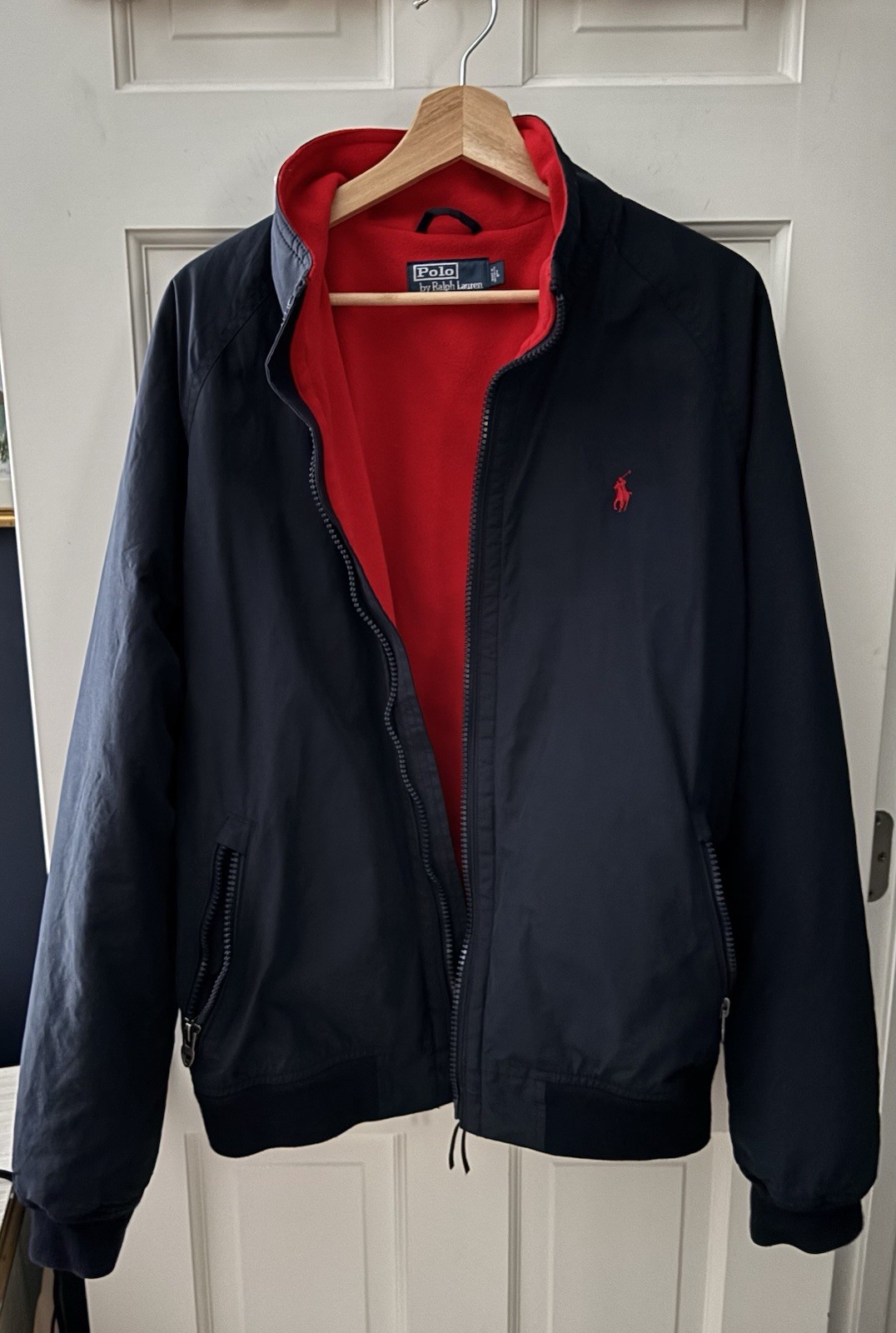 Vintage Polo Ralph Lauren Men’s Bomber Fleece Lined Jacket Size Large Vintage Polo Ralph Lauren Men’s Bomber Fleece Lined Jacket Size Large