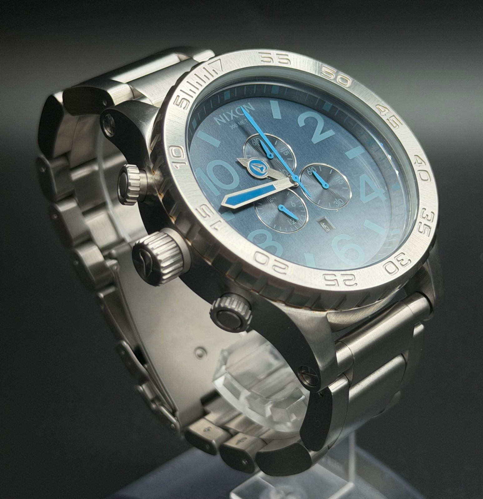 NIXON 51-30 CHRONO Blue Dial Stainless Steel Men's Watch A083-2219 NIXON 51-30 CHRONO Blue Dial Stainless Steel Men's Watch A083-2219