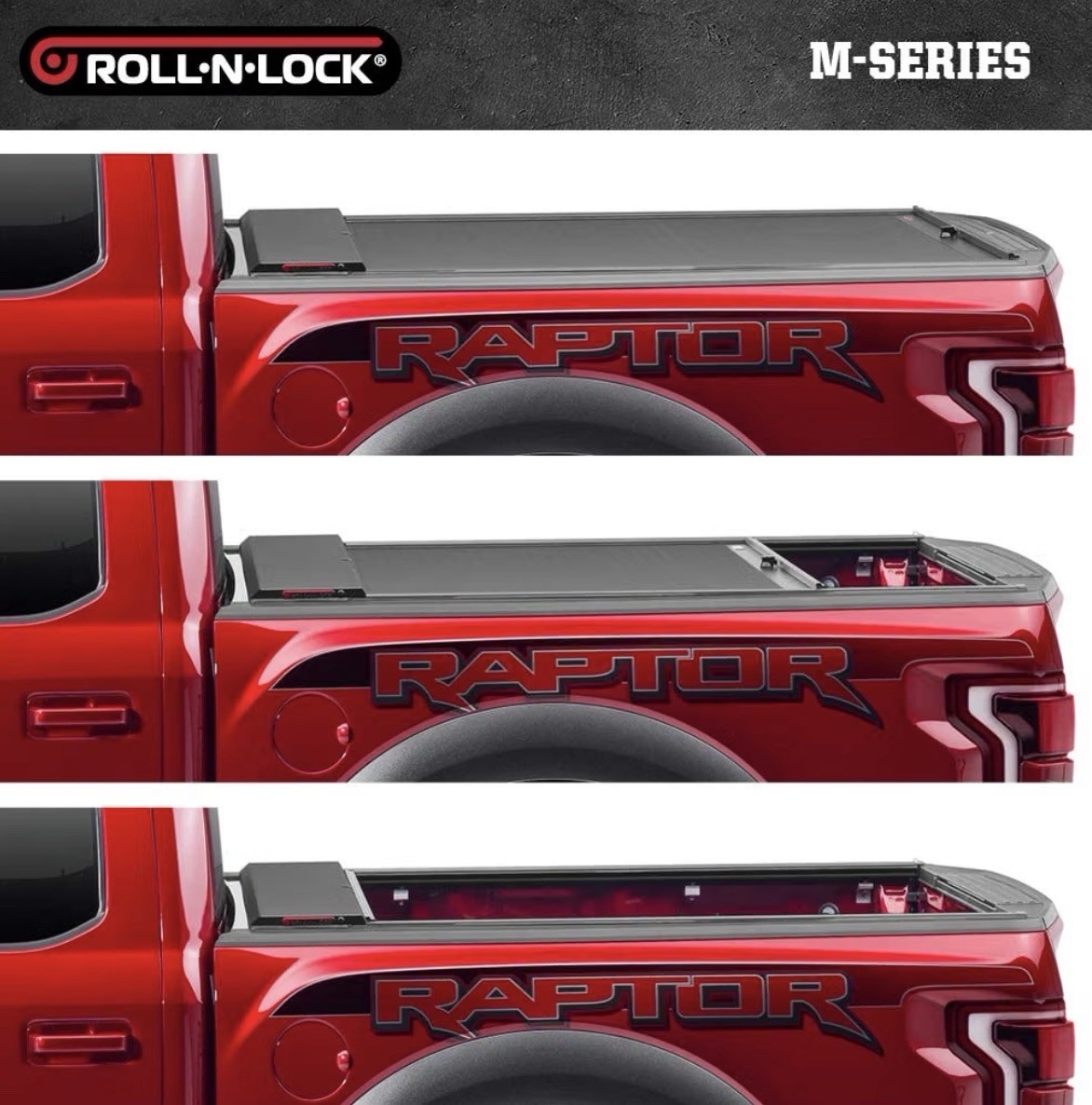 RealTruck LG225M M-Series Tonneau For 19-26 Chevy Silverado GMC Sierra 8' Bed