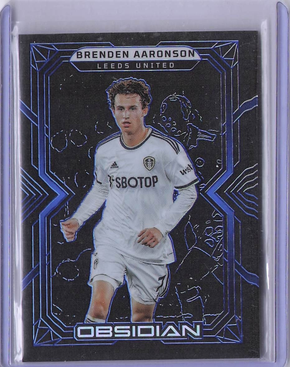 2022-23 Panini Obsidian Brenden Aaronson Sapphire /20 USA USMNT Leeds 2022-23 Panini Obsidian Brenden Aaronson Sapphire /20 USA USMNT Leeds