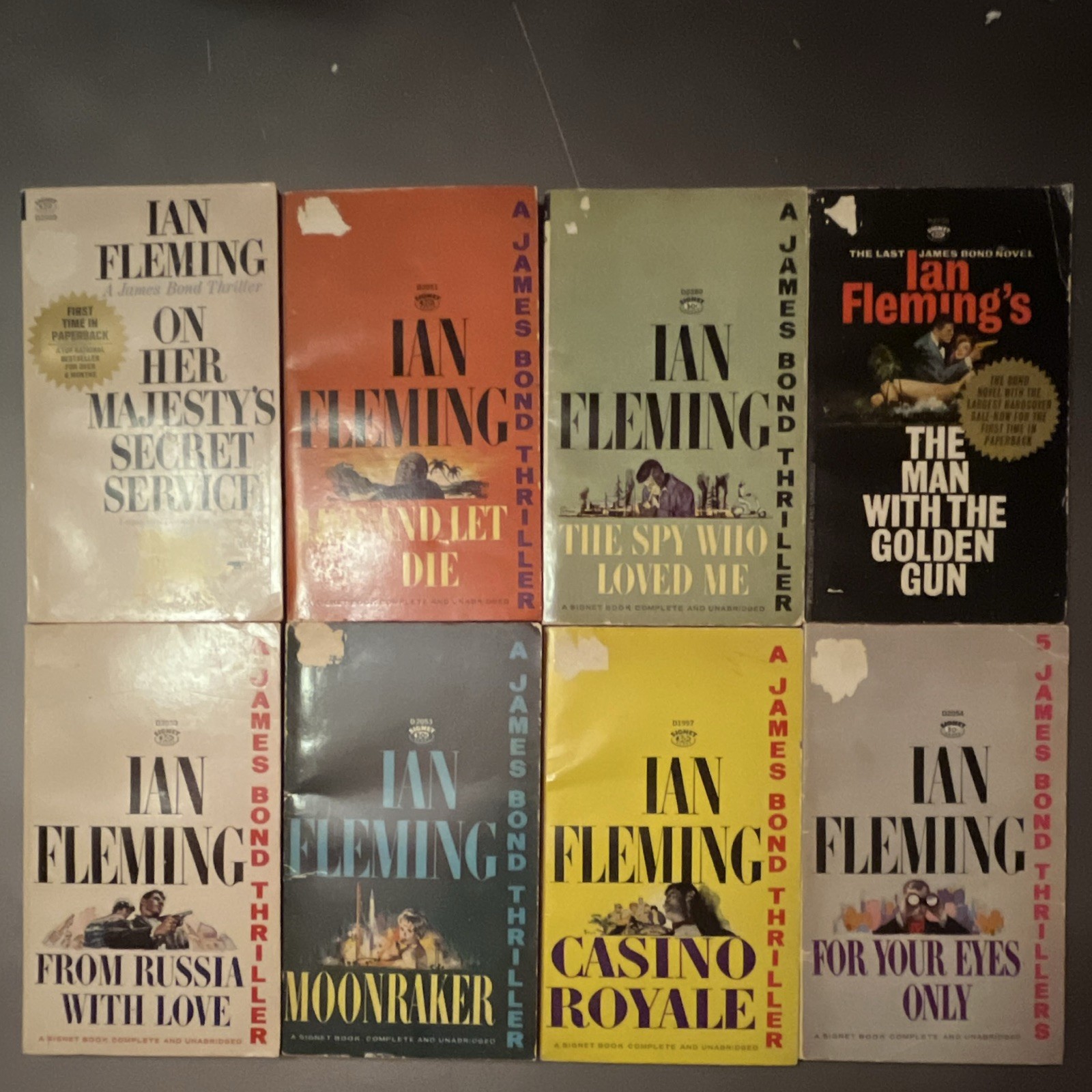 James Bond Ian Fleming Book Collection