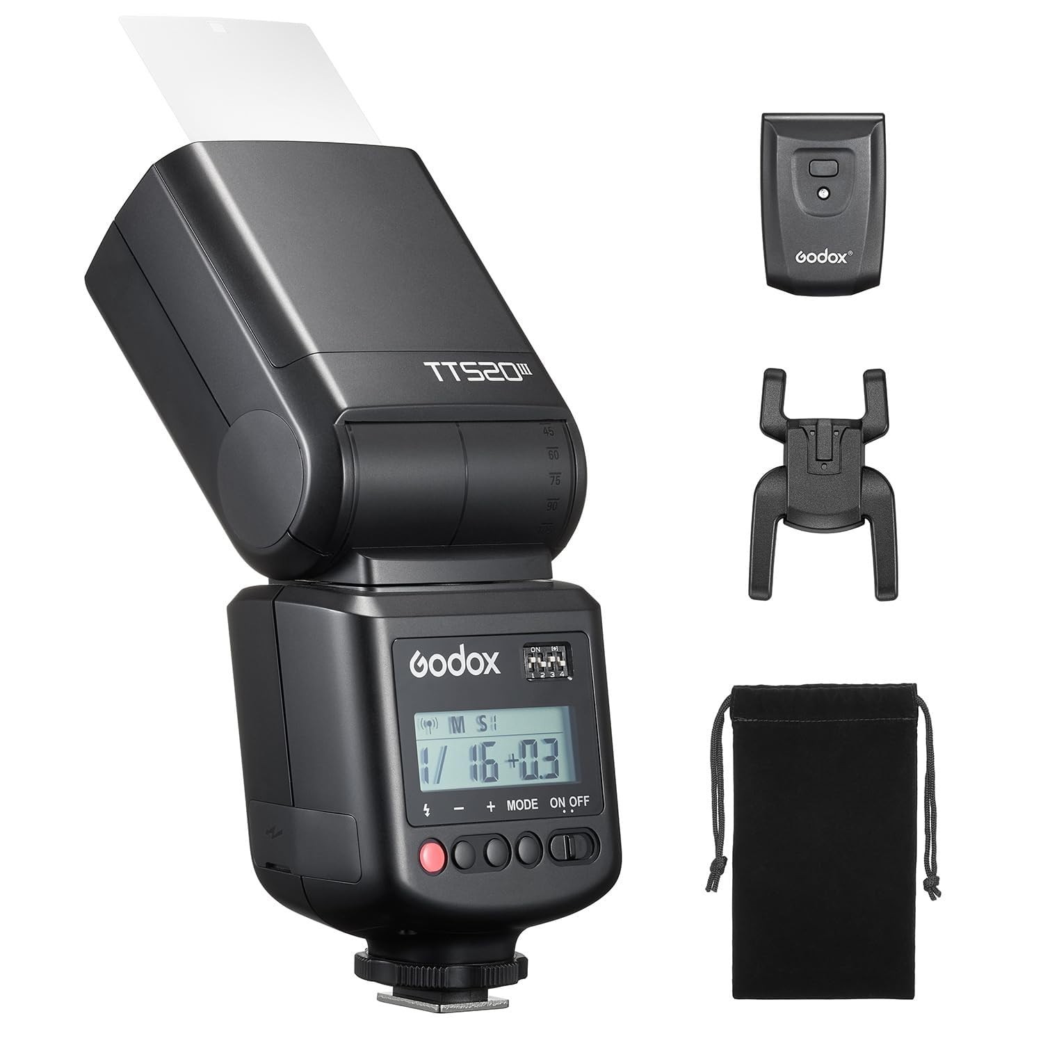 Godox TT520III Flash: 433MHz Wireless, 8 Power Levels, Universal Hotshoe Godox TT520III Flash: 433MHz Wireless, 8 Power Levels, Universal Hotshoe