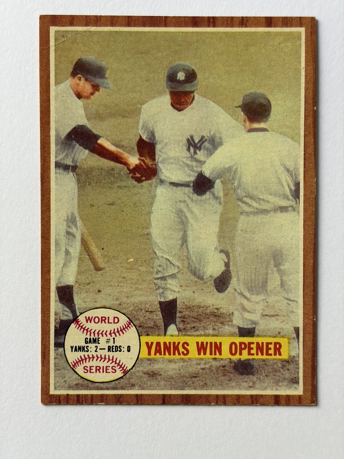 1962 Topps #232 World Series Game #1 - Yanks Win Opener WS Baseball 1962 Topps #232 World Series Game #1 - Yanks Win Opener WS Baseball
