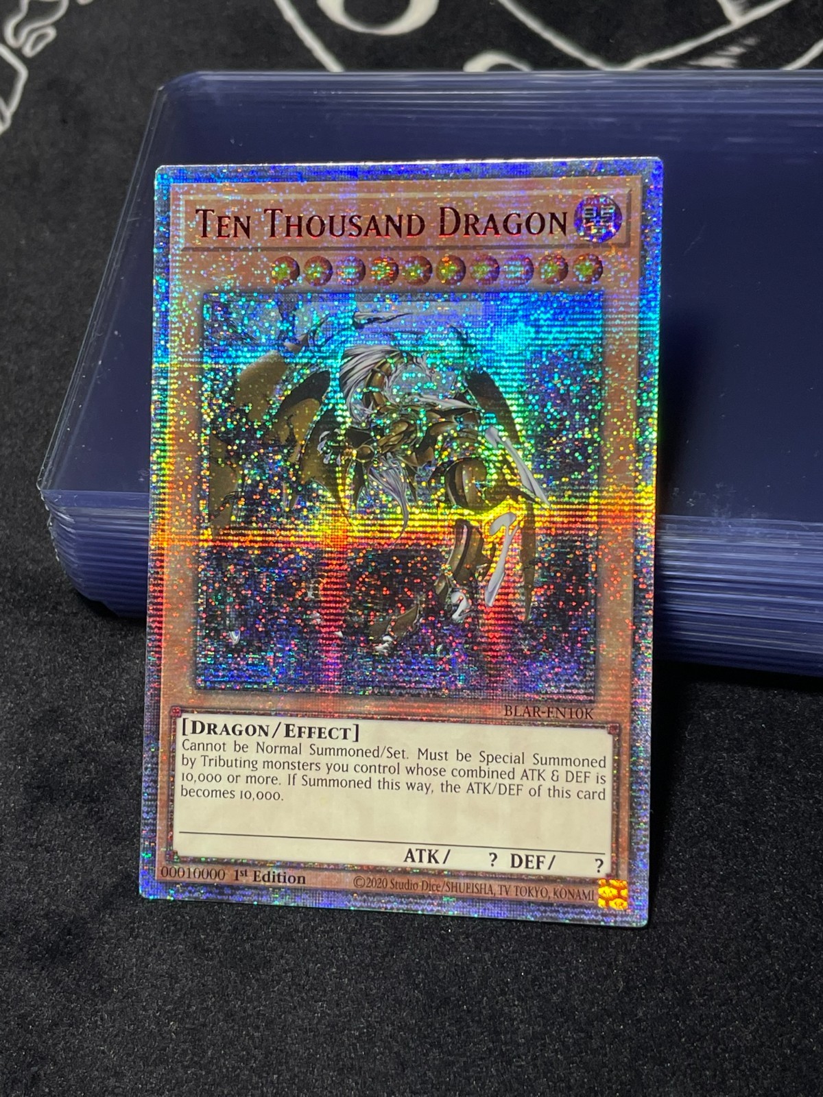Yu-Gi-Oh A- Ten Thousand Dragon BLAR - Secret Rare 1st Ed