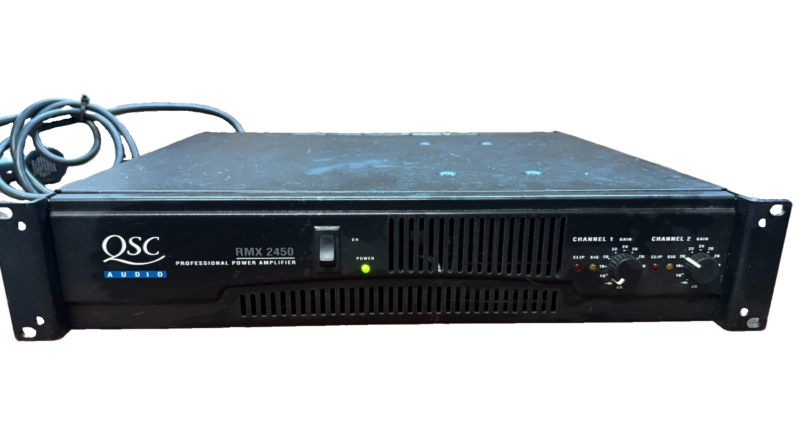 QSC Audio RMX 2450 Power Amplifier Amp 2 Channel 2,400 Watt QSC Audio RMX 2450 Power Amplifier Amp 2 Channel 2,400 Watt