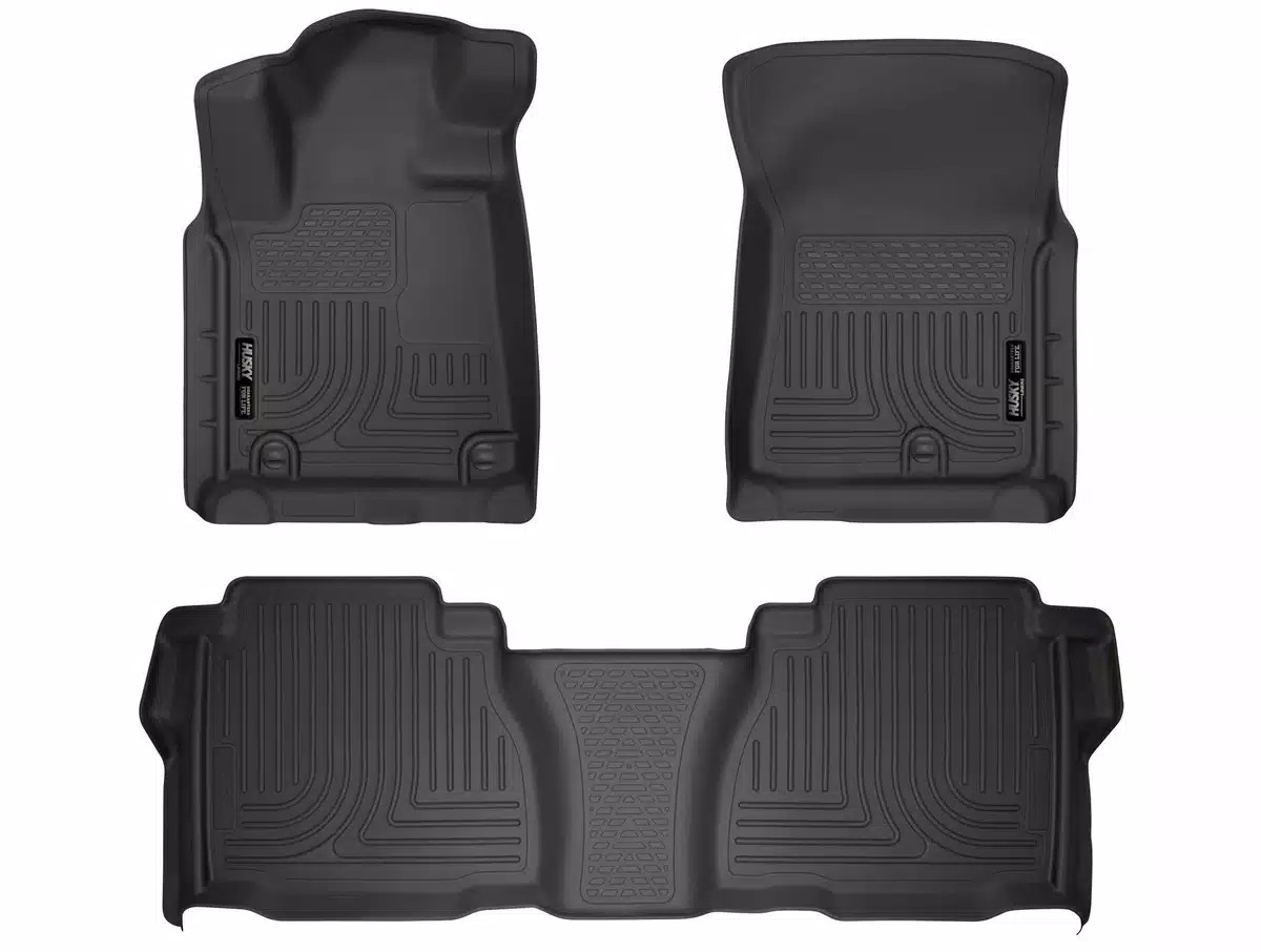 Husky Weatherbeater Floor Liners Fit 07-11 Tundra CrewMax/Dbl Front/2nd 3p Black