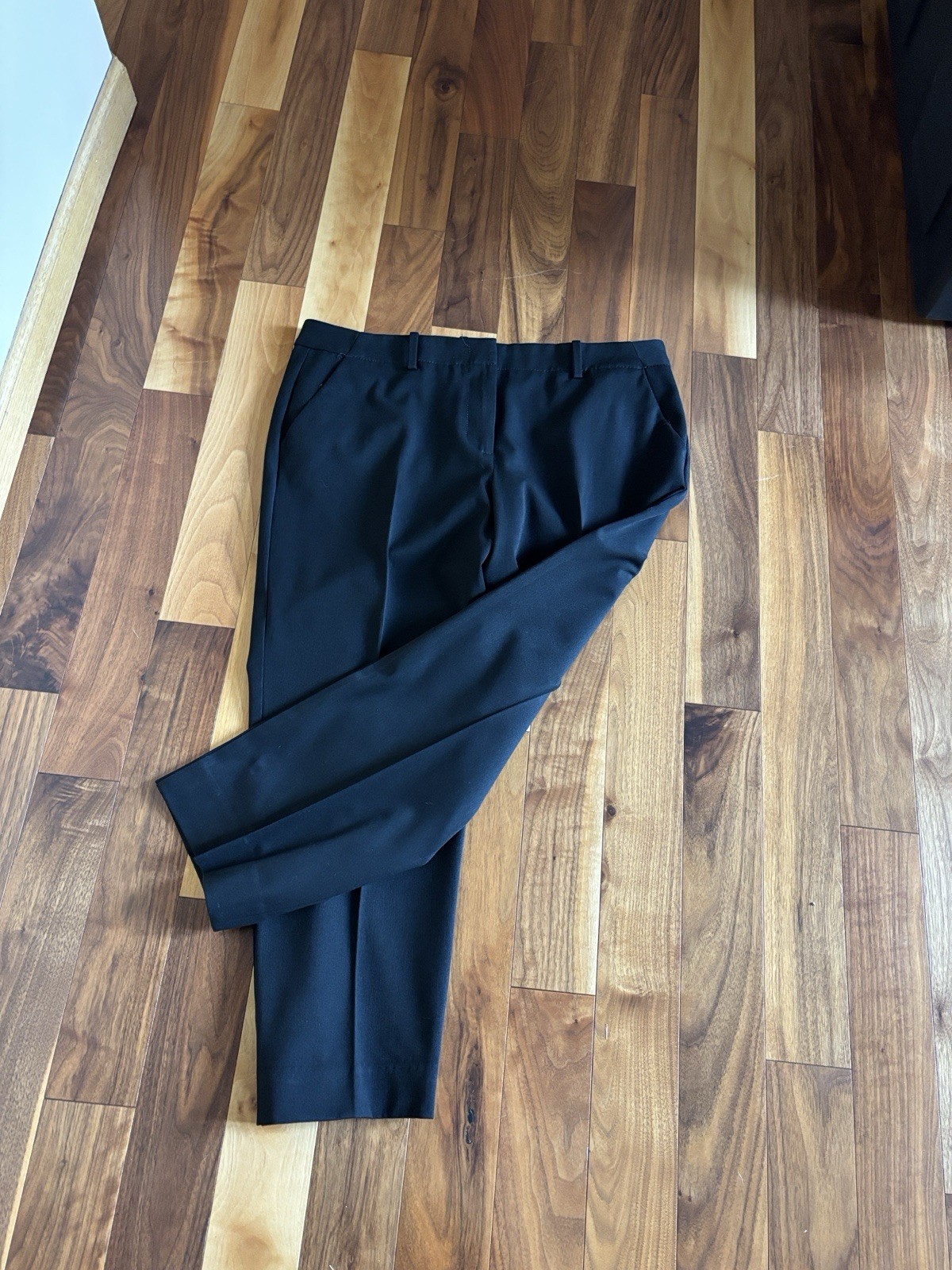 Talbots Petites Women’s 14P Black Dress Pants Straight Leg Flat Front Pockets